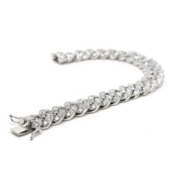 Bracciale groumette in oro 18kt e diamanti