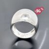Anello fascia oro bianco