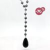 Collana in Oro Bianco 18 kt con Perle Grigie, Onice e Diamante_1