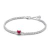 Bracciale Tennis Pandora Timeless con Cuore Rosso – Argento 925