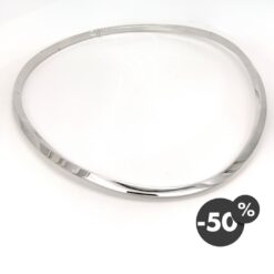 Girocollo Rigido in Oro Bianco_1