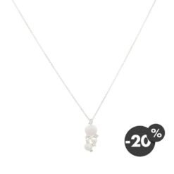 collana oro bianco e perle