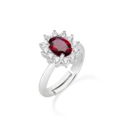 Anello Adattabile Royal Lady Zircone Rubino